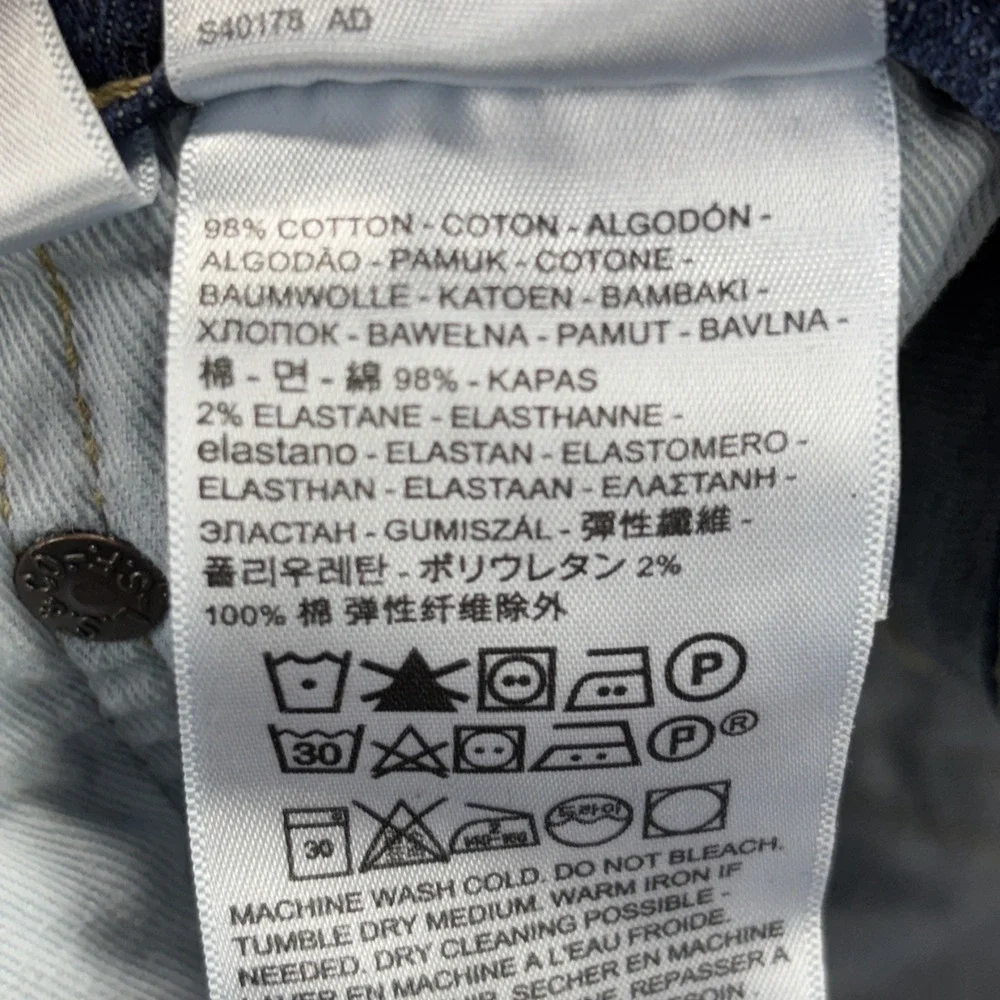 Levis 502 Premium Jeans Mens 32x31‎ TAG-32x32 Stretch Flex Blue Denim Tapered